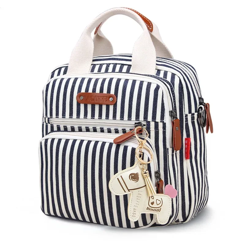

Women's Bag Multifunctional Large-capacity Mommy Bag Fashion Mother-infant Bag Canvas Small Square Bag Baby Girl Diaper Bag