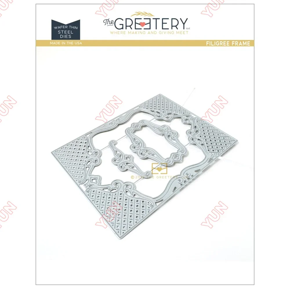 

new Filigree Frame Metal Cutting Dies for DIY Scrapbook Crafts Molds Maker Album Template Handmade Decor Cuts Embossing Stencils