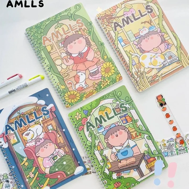 Amar Lilith Meat Ball Four Seasons Story Series Release Paper B5 Children's Handmade Sticker Storage Book