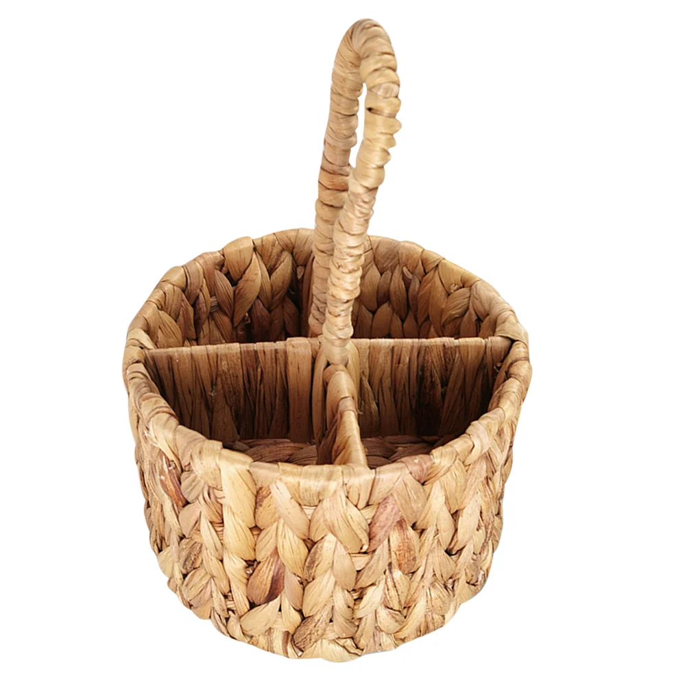 

Handwoven Storage Basket Gift+basket with Handle Other Baskets Tiny Gourd Grass Handheld