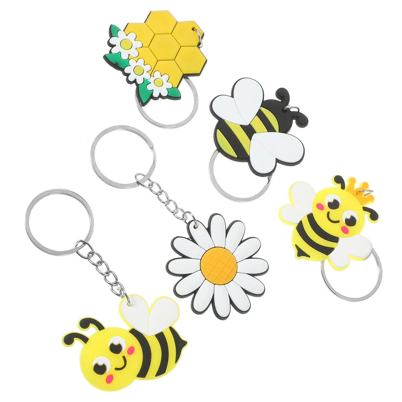 

15 Pcs Key Chain Ring Keychain Ornament Keyring Pendant Lovely Bee Keychains Backpack Hanging Decor Gift