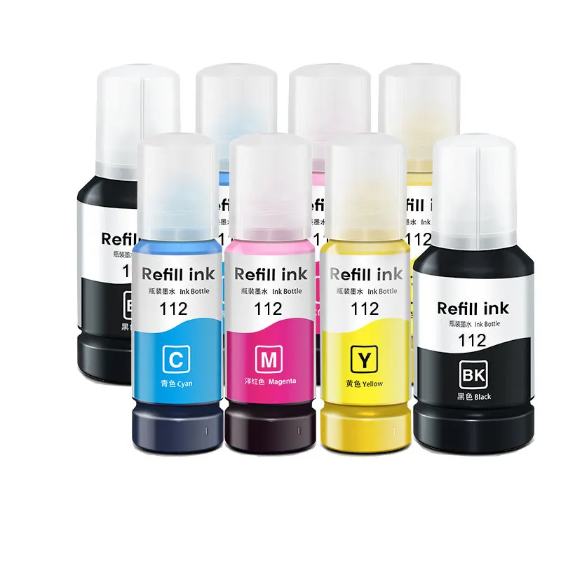 

2Sets Premium Pigment Refill Ink for Epson 112 ink Ecotank L6490 L6550 L6570 L6580 L11160 L15150 L15160 L15180 M15140 Printer