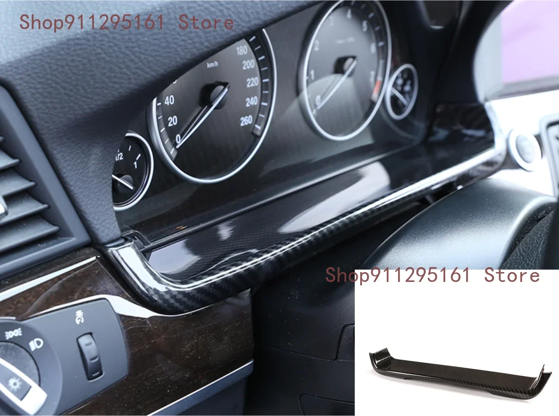 

For BMW 5 Series F10 2011-2017 ABS Carbon Fiber Car Dashboard Display Decorative Frame Interior Accessories Car Modification