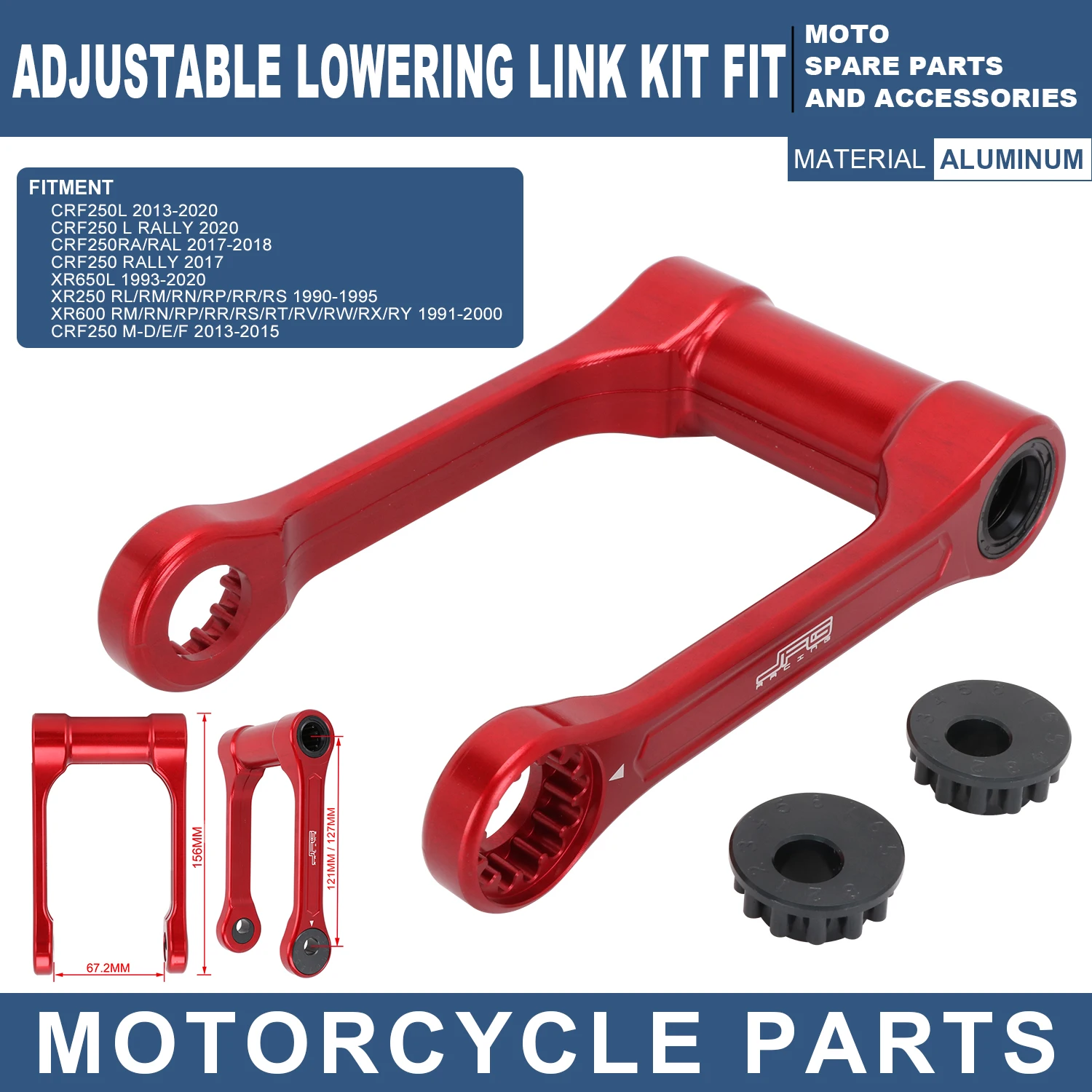 MotorcyclePartsCNCAluminumAdjustableLoweringLinkKitForHONDA