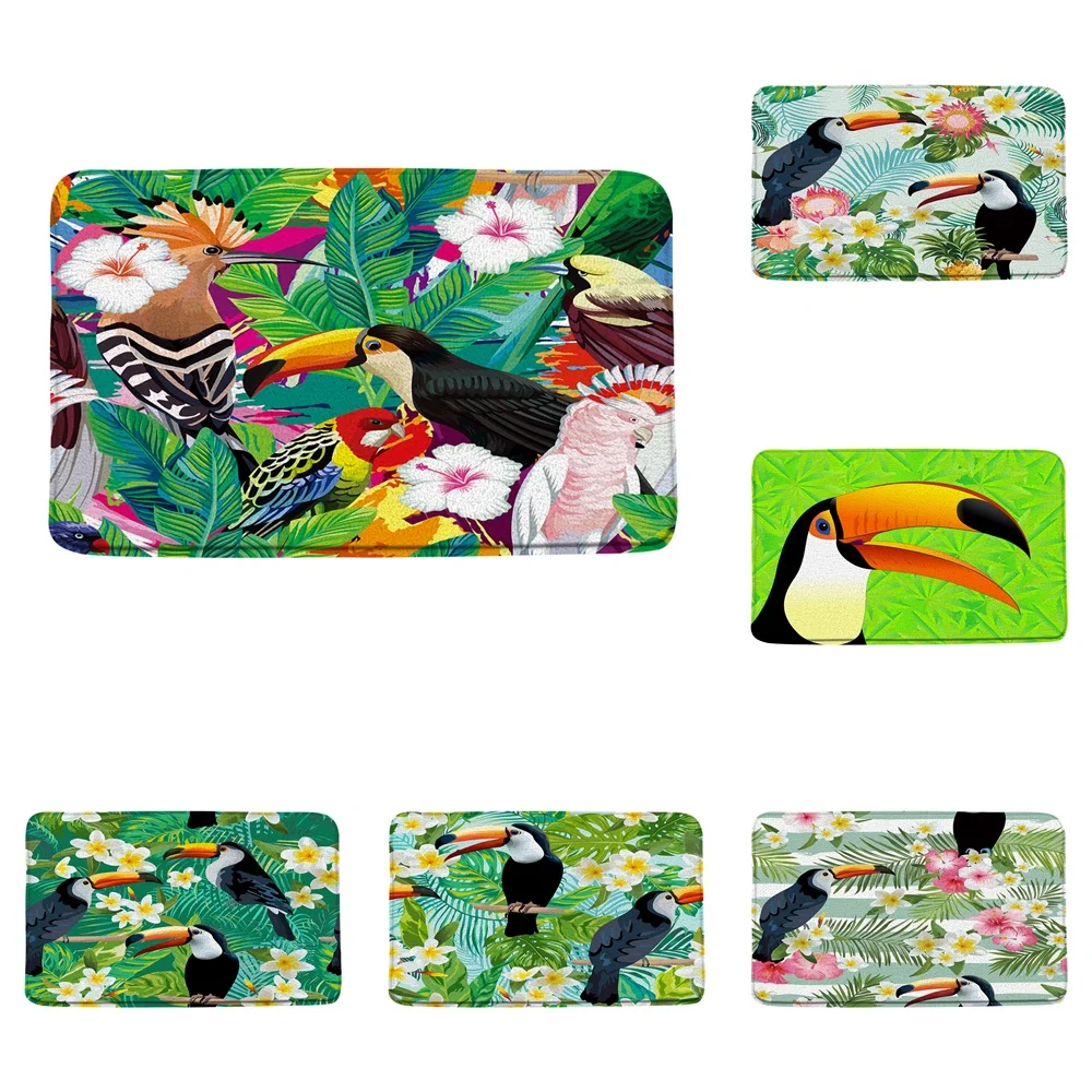 

Коврик для ванной Toucan, фланелевый коврик для ванной, Впитывающий Коврик для кухни, туалета