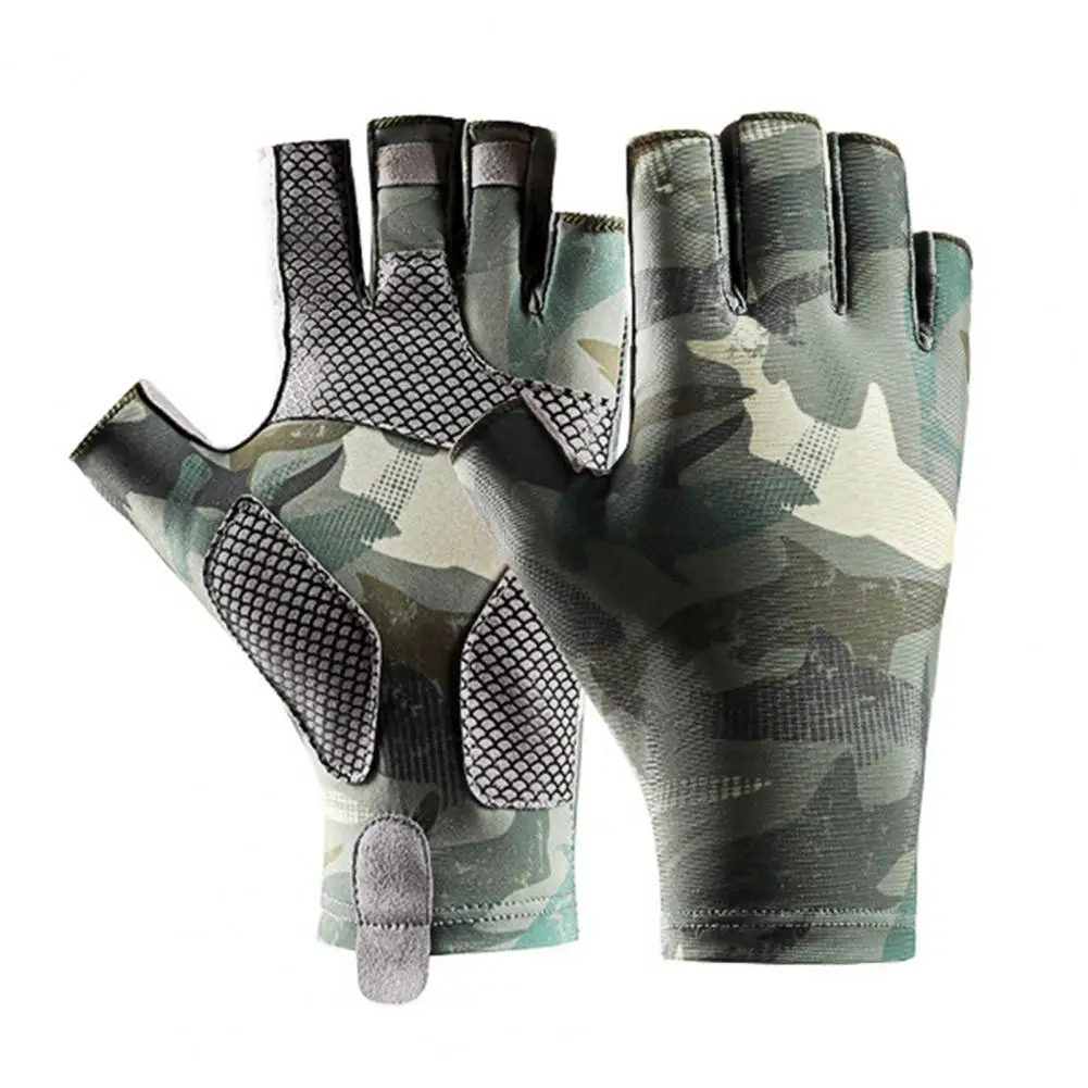 1Pair Sun Gloves fishing UPF 50+ Fishing Gloves Fingerless UV Protection  Fishing Gloves Men/Women for Kayaking Hiking - AliExpress