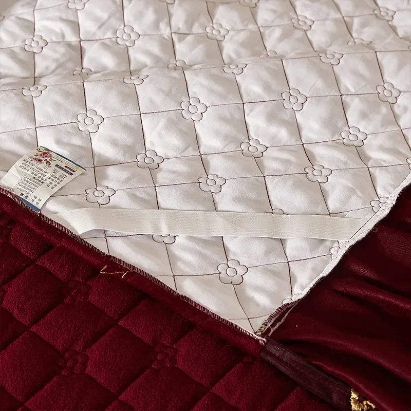 الفاخرة الشتاء كريستال المخملية رشاقته مبطن المفرش...