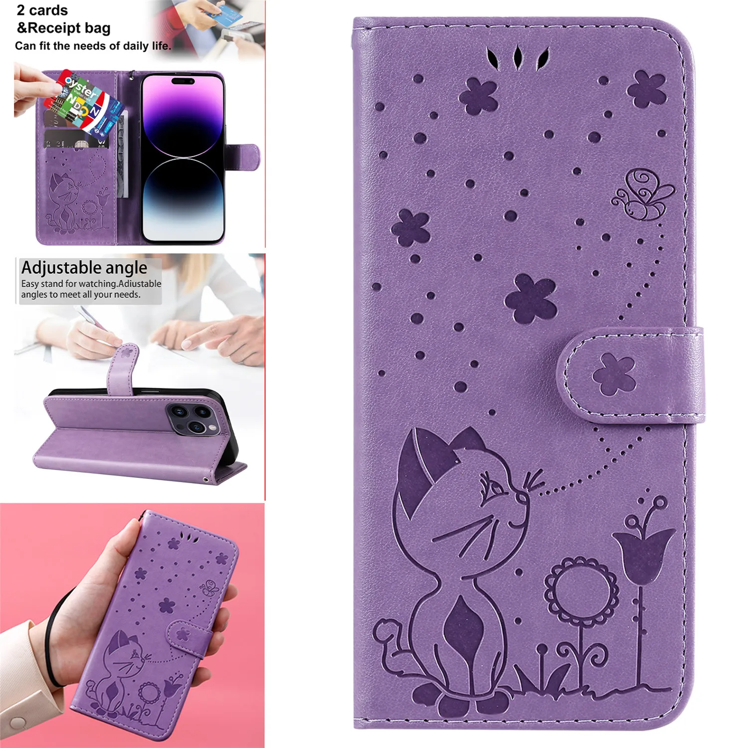 Custodia Protettiva In Pelle Per Samsung Galaxy S3 I9300 S4 I9500 S5 S6 S7 Edge S8 S9 Plus S10E Lite Stand Flip Wallet Case Bags