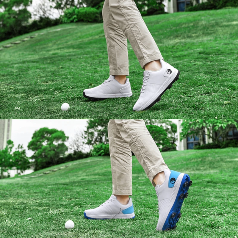 Professional Casual Golf Shoes Outdoor Waterproof Non-Slip Golf Sneakers Men Luxury Athletic Golfer Footwear Golfing Sport Shoes