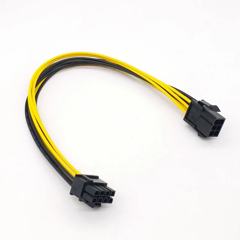 

Graphics Card 6PIN To 8pin Server Power Conversion Board 6PIN To 6+2P Graphics Card Power Supply Extension Cable 18awg