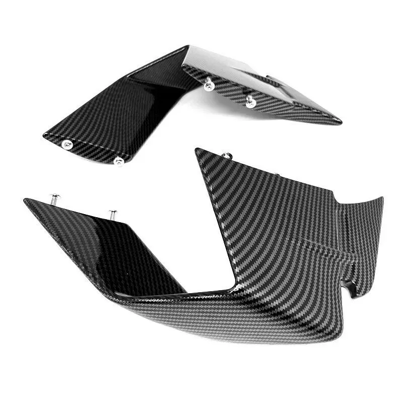 Hydro Dipped Carbon Fiber Finish Front Spoiler Fxed Wind Winglets For BMW S1000RR M1000RR-S 1000RR