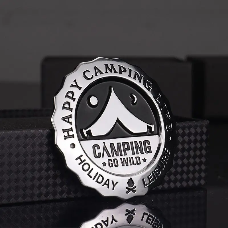 

Universal Car Sticker Camping Personalized Metal Modified Body Stickers Fashion Motorcycle Decorative Stickers Fuel Tank Sticker