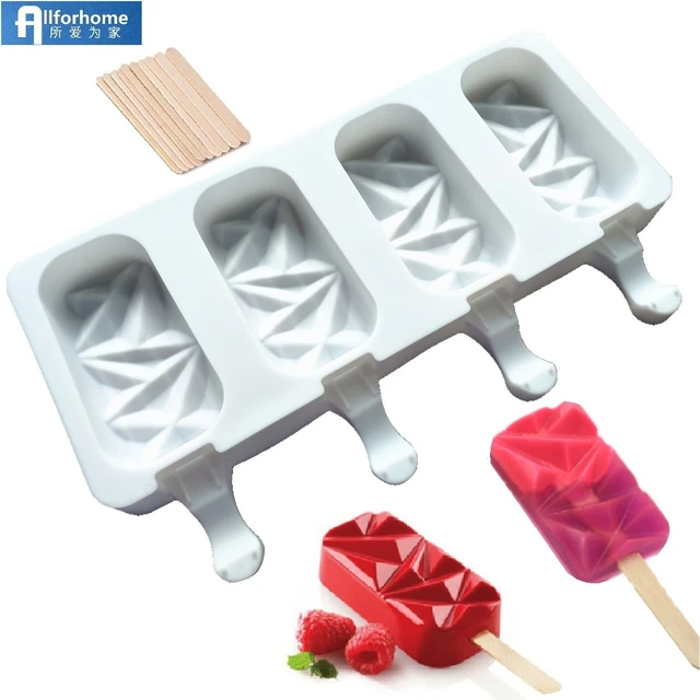 Ice Pop Maker Popsicle Mold Cream Mould  Pop Makers Popsicle Molds New - 4  Cell New - Aliexpress