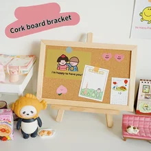 

Desk Transformation Korean Ins Cork Board Message Board Bracket Student Desktop Storage Photo Wall Background Board Kawaii Decor