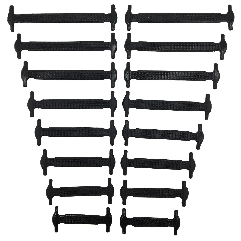 16-Piece No-Tie Elastic Silicone Shoelaces - Creative and Versatile Solution