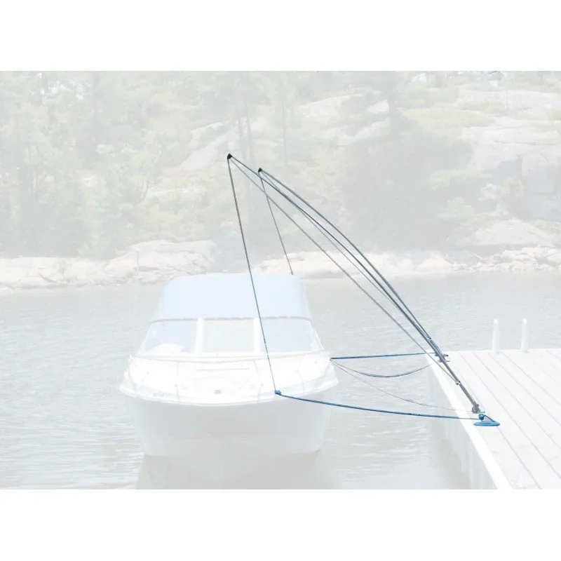 Dock Mooring Whip 12-Feet with Lines and Hardware, 5000-Pound