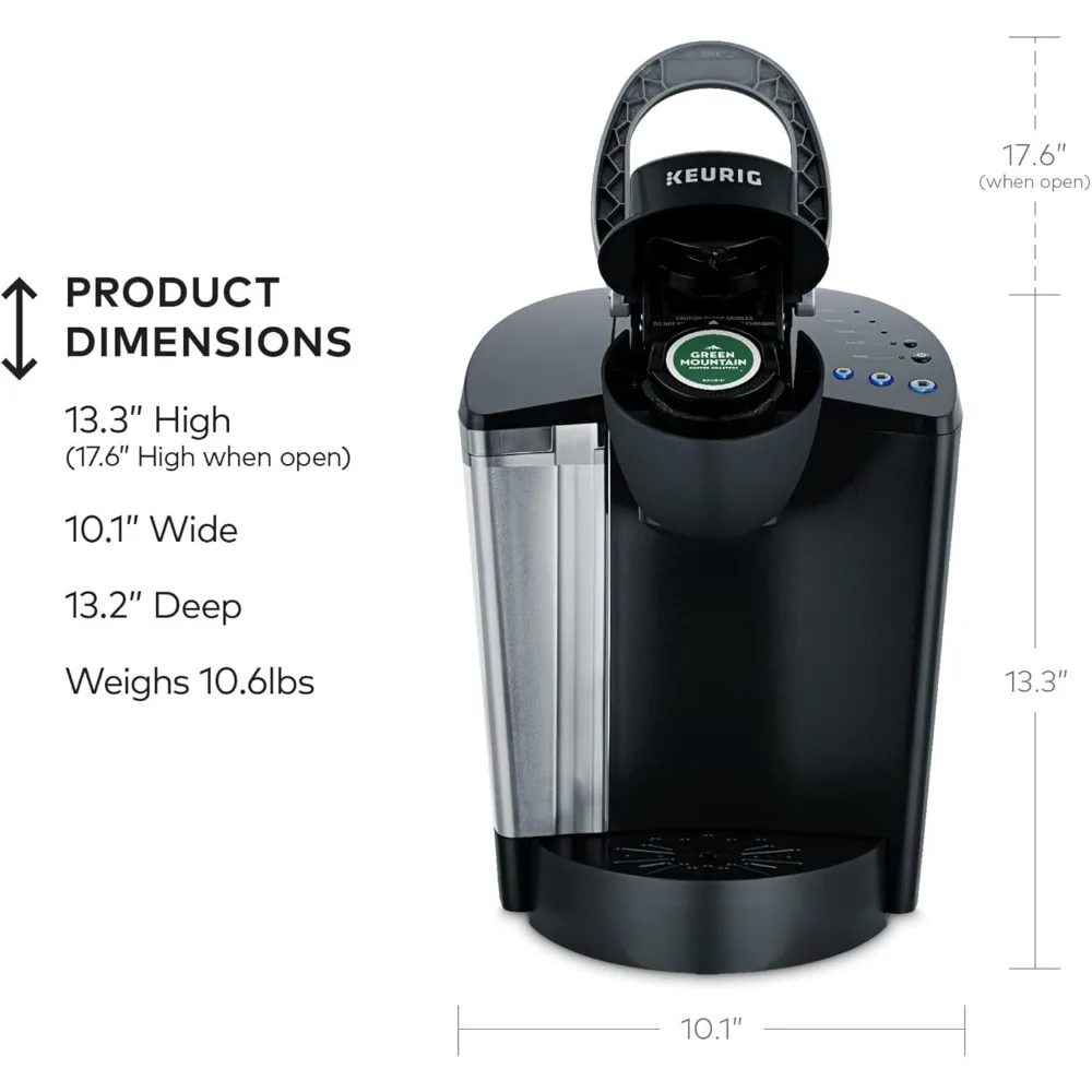K-Classic Coffee Maker K-Cup Pod, Single Serve, Programmable, 6 to 10 oz. Brew Sizes, Black 4