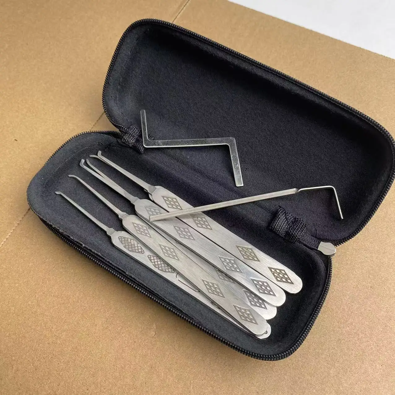 Locksmith Tool Set Stainless steel 6-piece Driving Rod Household