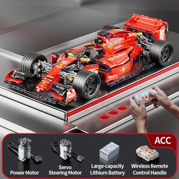 F1 RC 경주용 자동차 빌딩 세트, MOC 리모컨 빌딩 블록, 멋진 소장용 모델 자동차 키트, 빌딩 장난감, 1163PCs 상품 이미지