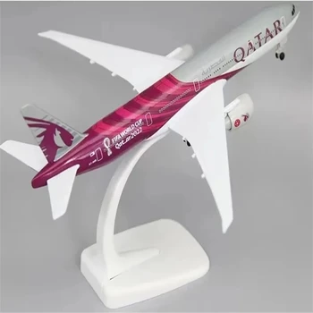 합금 금속 AIR QATAR 항공 보잉 777 B777 비행기 모형, 다이캐스트 비행기 모형, 항공기 바퀴, 랜딩 기어 항공기, 20cm