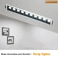 Dimmable LED Ceiling Lights 2w4w6w10W20W30W Recessed Strip bulb Shoot light COB Grille lamp Indoor Lighting LED Canister light - Image 2