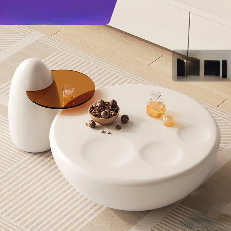 

Luxury Nordic Coffee Tables For Living Room Decoration White Minimalist Table Floor Console Meubles De Salon Home Furniture