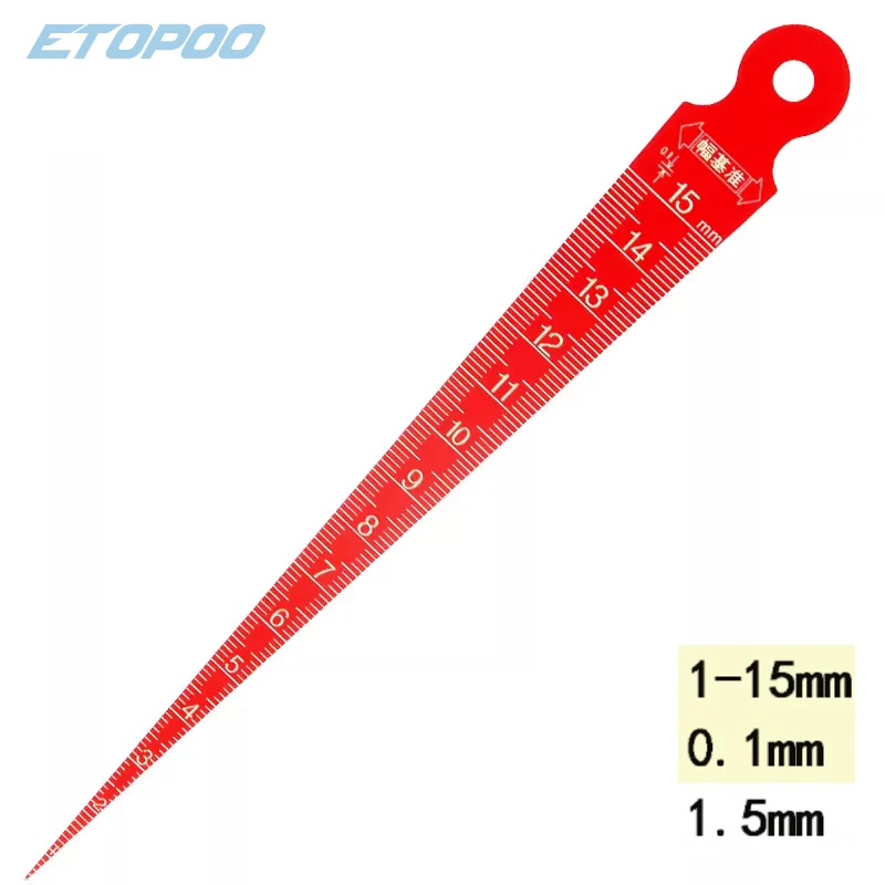 1-15mm angle plastic Feeler Gauge Gage MCJBS Automobile industry Inspection ruler step gauge gap gauge