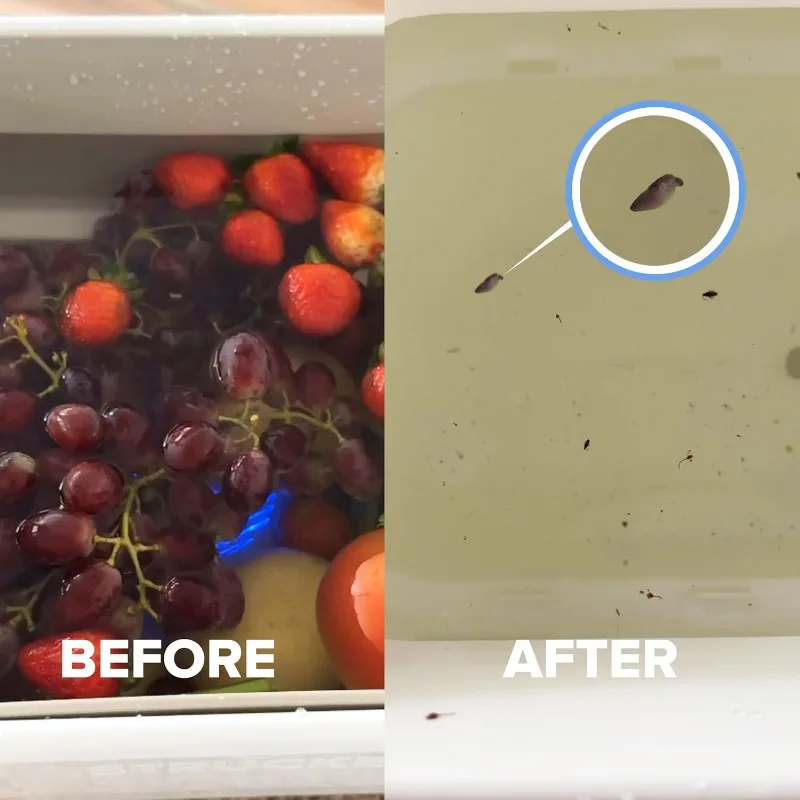 Fruit and Vegetable Washing Machine, 1-Year Warranty, Fruit Cleaner Device That Cleans Fresh Produce in Water, Waterproof Fruit 5