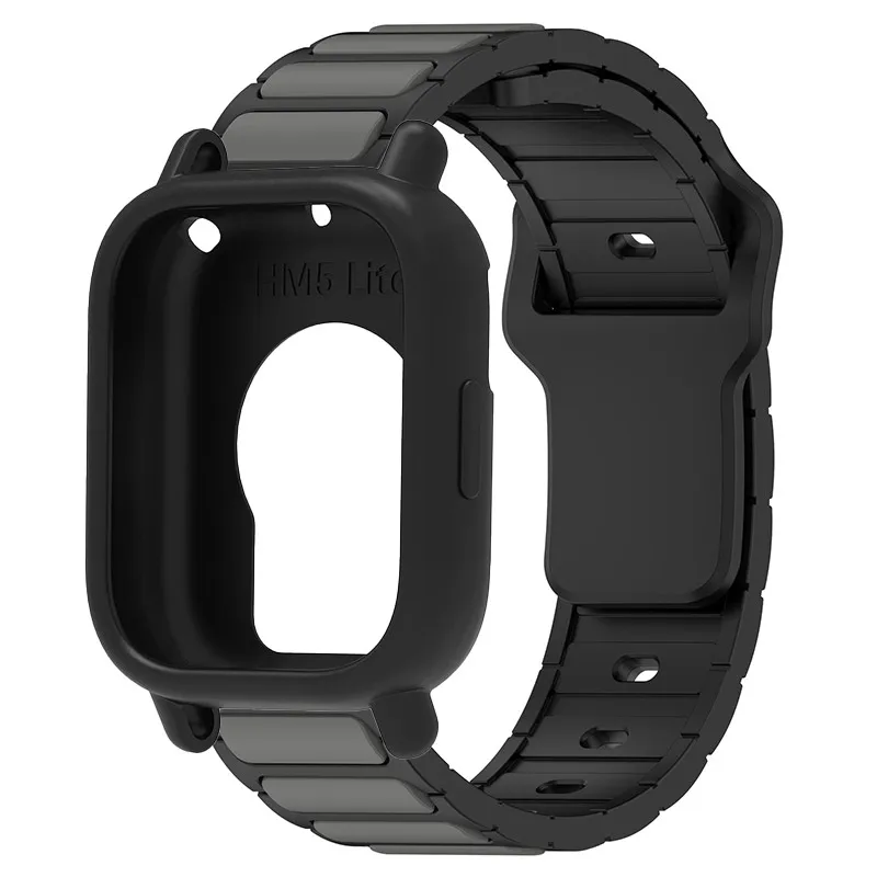 Silicone Protective Case and Strap for Smartwatch - Hollow Out Design
