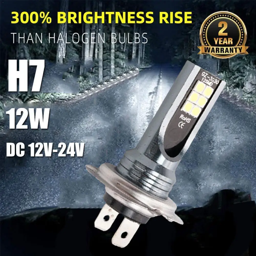 

1pcs H1/3/4/7/11 LED Headlight Bulb Beam 100W High Power LED H1 H3 H4 H11 Headlamp 6000K White Super Bright Driving DRL Auto