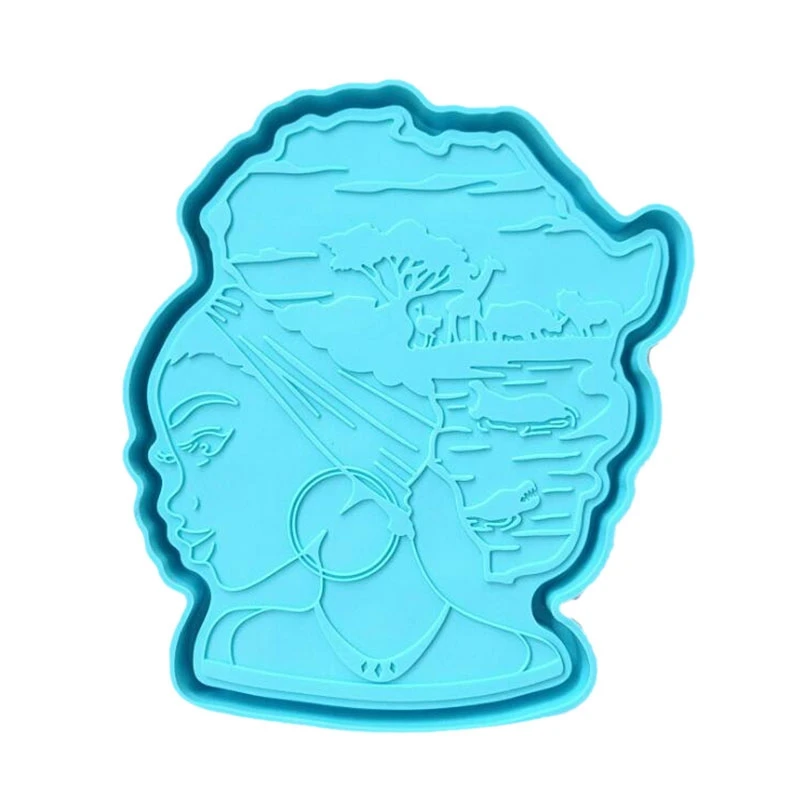

Afro Female Resin Tray Molds,African Goddess Rolling Tray Molds,Sturdy Silicone Tray Molds,Large Rolling Tray Molds