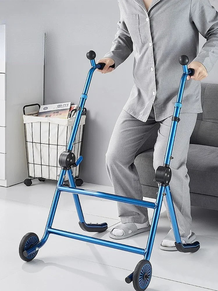 Innovative Automatic Reset Elderly Walkers  Toilet Rail Holder Integration  Mobility Aid for Disabled Patients  Safe and Secure 4