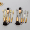 5Pcs/Set Anime Series Attack On Titan Makeup Brush Cosplay Tool Foundation Blush Blending Beauty Maquiagem Brush with Bag 5