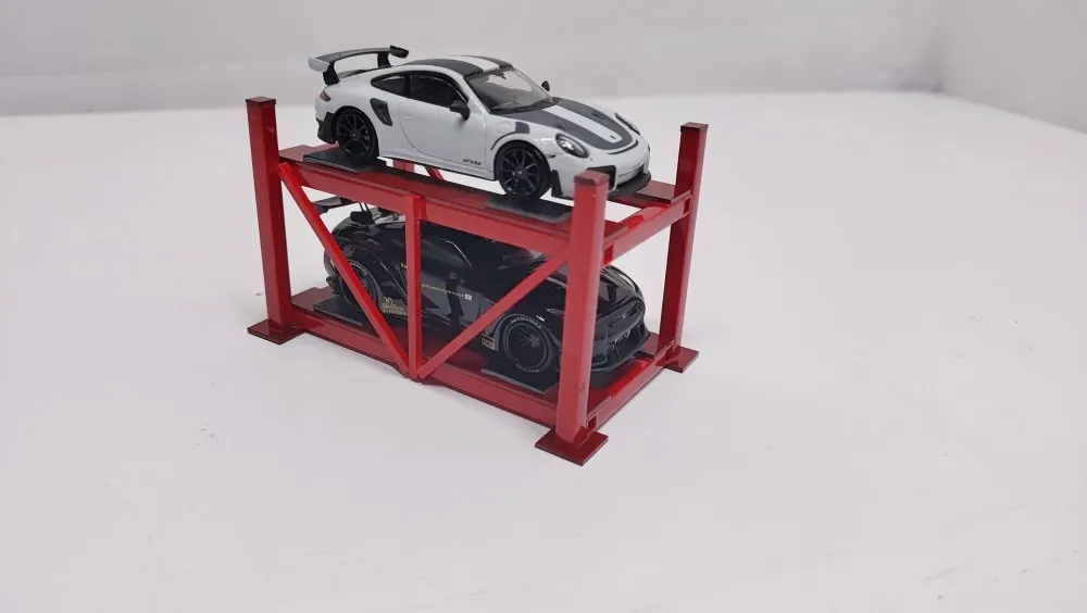 1/18 1/24 1/43 1/64 Car Parking Rack Lift Model Garage Scene Model 3
