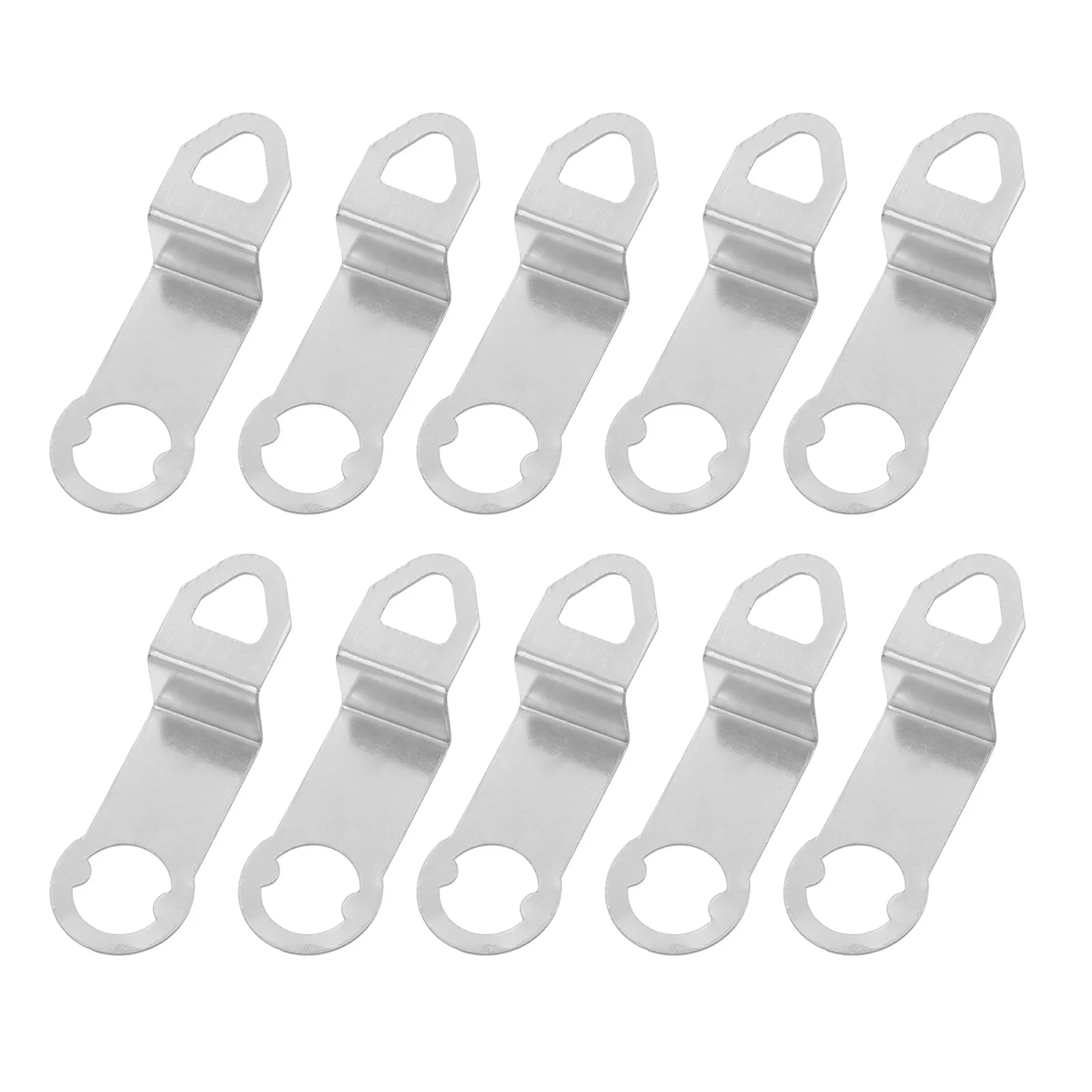10pcs 석영 벽시계용 금속 걸이 후크 안전하고 쉬운 걸이형 교체 부품 벽시계 액세서리 내구성 있는 시계