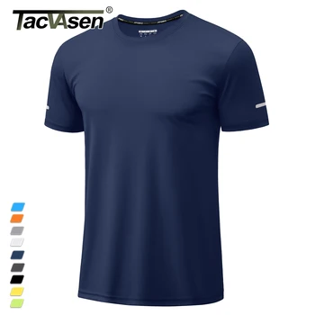 TACVASEN Short Sleeve Swim Top Mens UPF 50+ Sun Protection T-Shirt Crew Neck Moisture Wicking Gym Shirts Casual Running Tops 1