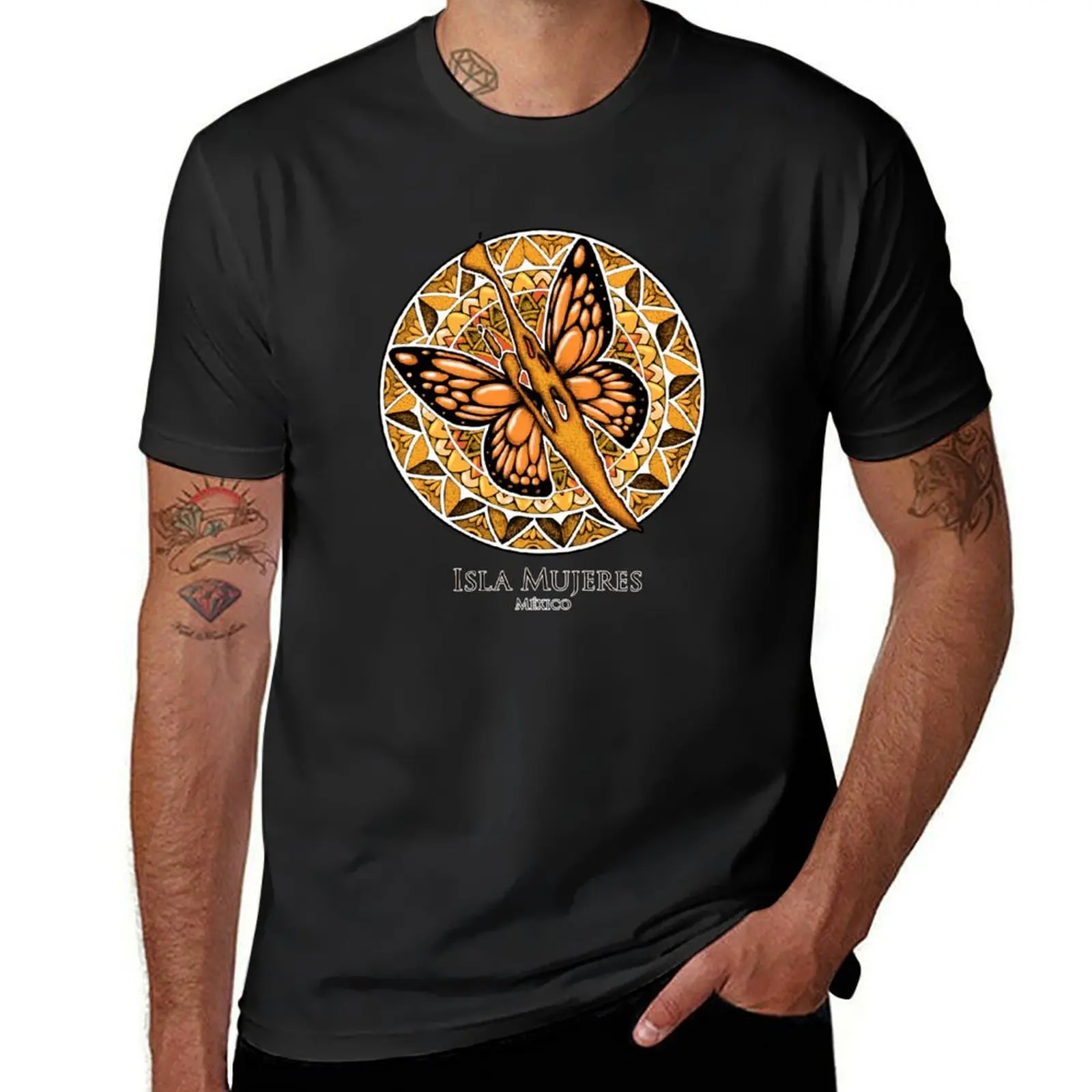 Isla Mujeres Butterfly T-Shirt customizeds customs design your own plain t shirts men