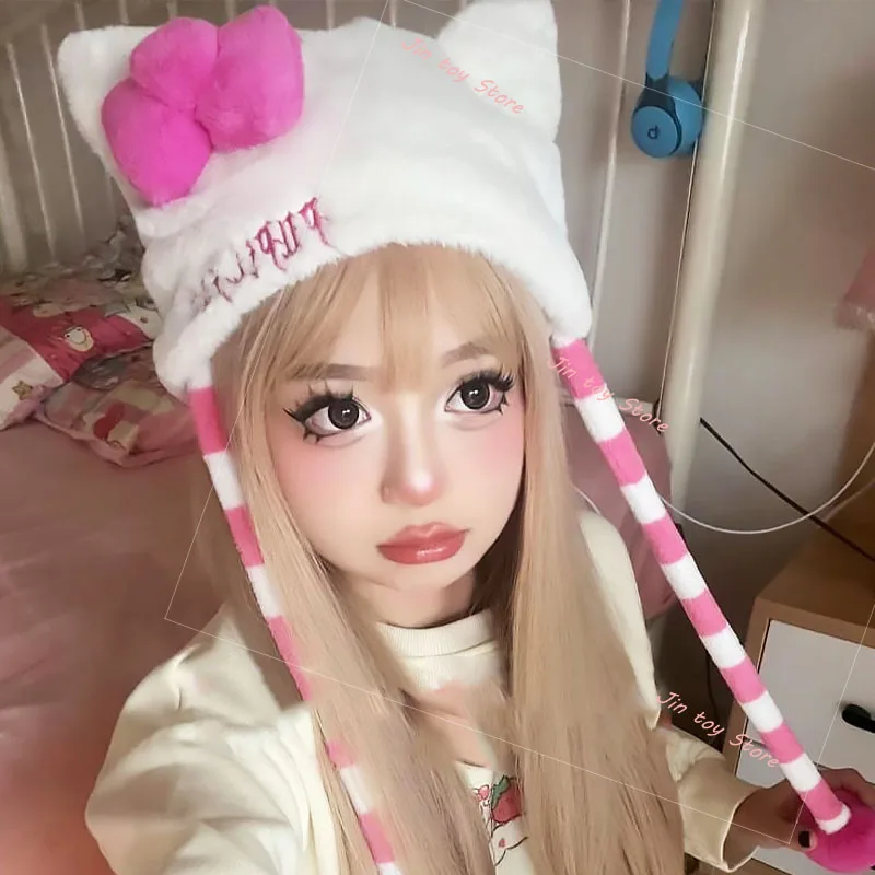 かわいいサンリオハローキティぬいぐるみ帽子漫画動物パンダ秋冬