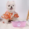 Large Capacity Stainless Steel Dog Bowl Non-slip Bilayer Dog Water Bowl Pet Feeders Cat Paw Pattern Cat Feeding Bowl Home 6