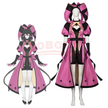Costume Cosplay Cos Room TFC The Freak Circus Columbina - Outfit da Clown Rosa dell'Angelo - Abbigliamento Spaventoso Yandere Horror