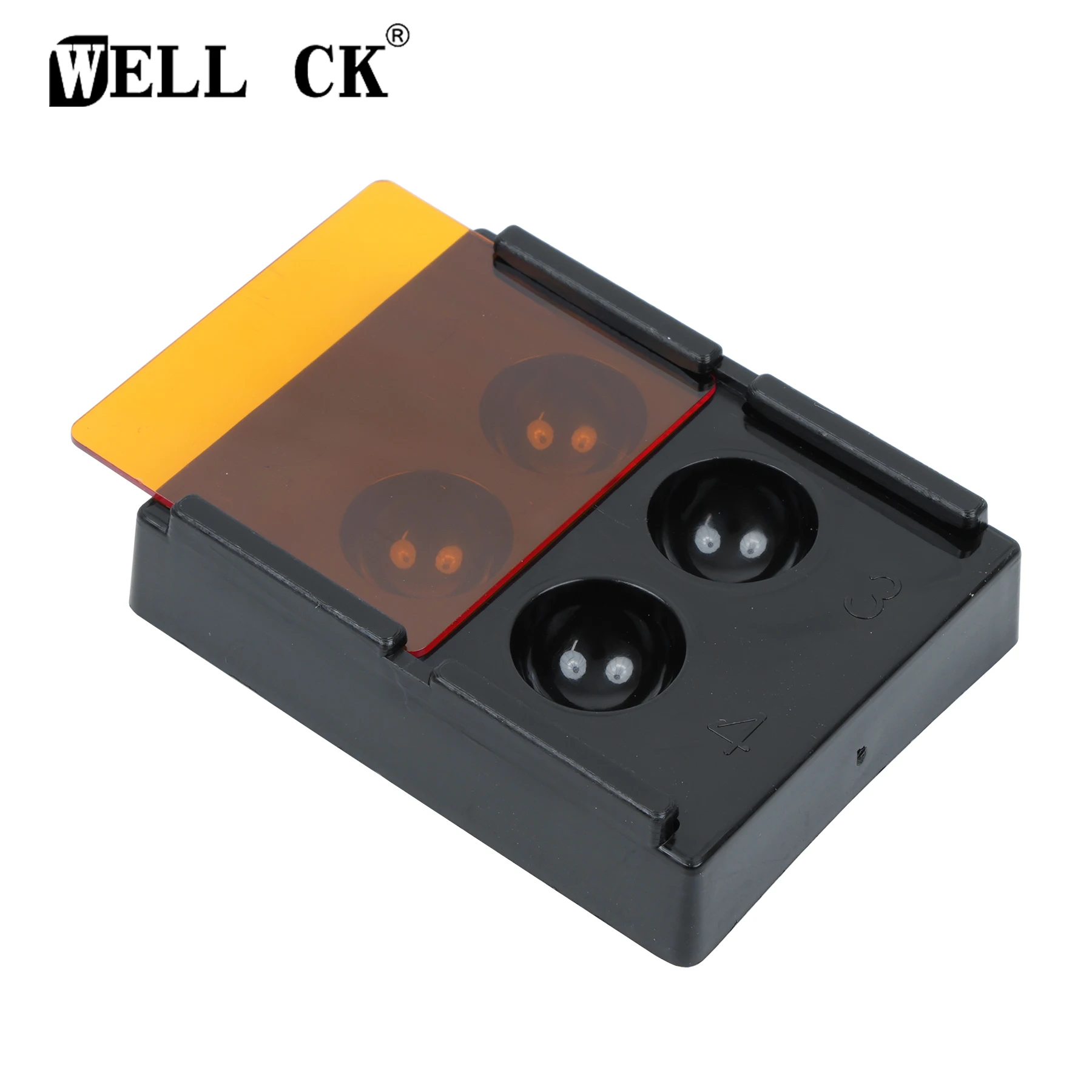 

4/8 Holes WELLCK Dental Veneer Storage Box Teeth Patch Shading Light Storage Case Denture Retainer Molar Boxes