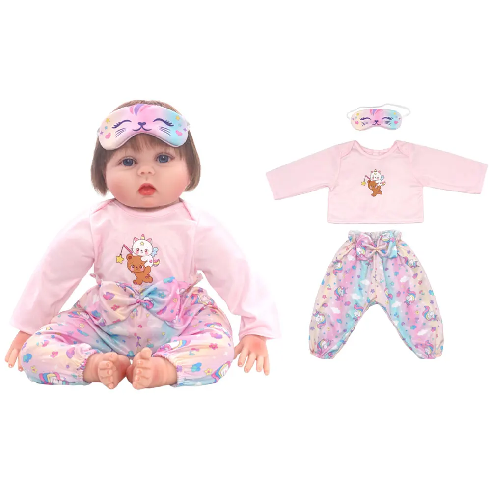 2025 Neue schöne Overalls für 20-22 Zoll Baby-Reborn-Puppe, 50–55 cm Puppenkleidung und Zubehör – Detail 2