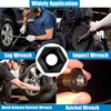 10/13Pcs Impact Damaged Bolt Nut Remover Extractor Socket Tool Set Nut Removal Wrench 5