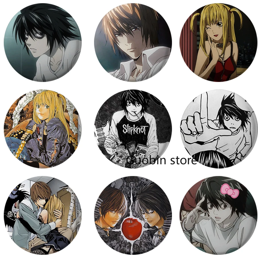 Anime Death Note Enamel Pins - Anime