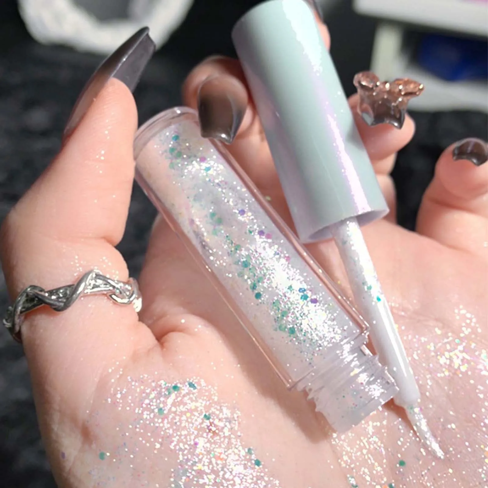 Sparkly Liquid Eyeshadow Brightening Highlight Eyeshadow Liquid For Christmas Halloween Women’s Makeup Products Beauty Health