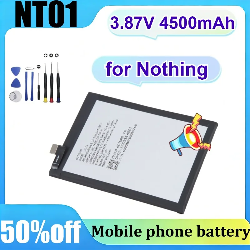 NT01 for Nothing Phone 1 One High-Capacity Replacement 3.87V 4500mAh Mobile Phon