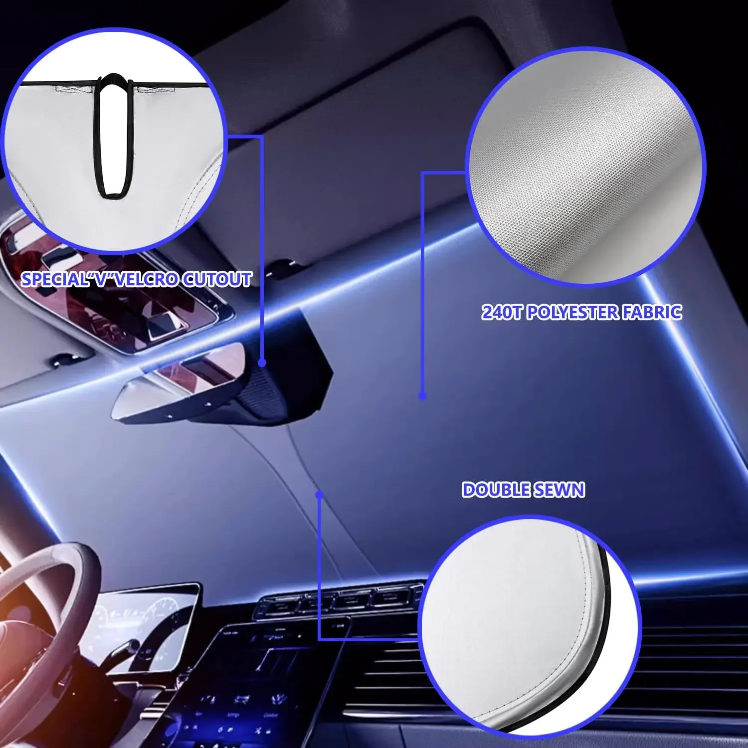 Car Windshield Sun Shade Durable for Sun Protection Heat Insulation & UV Foldable Shield car sunshade windshield sunshade windshield sun shade