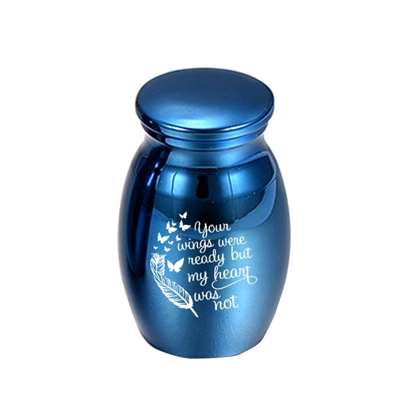 Cremation Urn Mini Cremation Pet Funeral Urn Special Memory Box Pets Ashes Casket Metal Pet Funeral Urn Keepsake Casket For Animal 25*16MM
