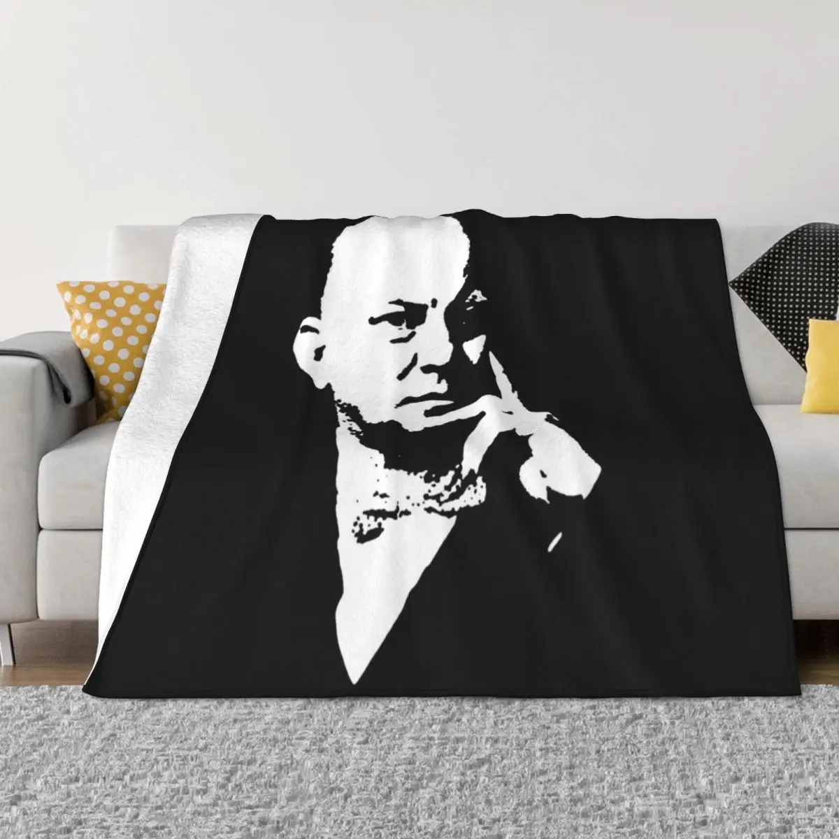 

Aleister Crowley Throw Blanket Giant Sofa Vintage valentine gift ideas Luxury St Blankets