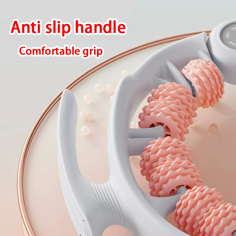 Circular leg clamp roller silicone slim calf massager leg muscle elimination yoga fitness training auxiliary equipment